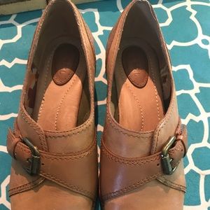 Fossil slip on shoes real leather